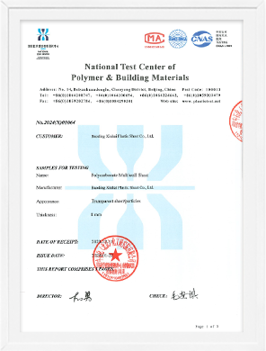 Hollow Sheet Test Report