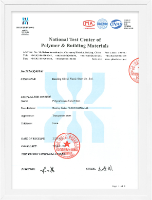 Solid Sheet Test Report