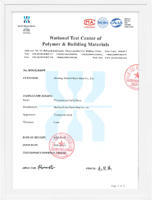 Solid Sheet Test Report