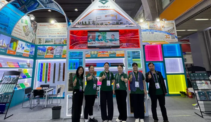  Baoding Sinhai Polycarbonate Panel Achieves Great Success in the First Phase of Canton Fair